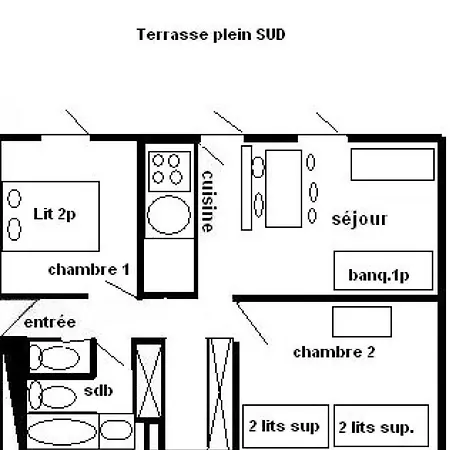 Aime 2000 - 3 Pieces 6 Pers - Aime 2000 - N31a2 - Plagne Aime 2000 Mae-8374 La Plagne